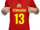 Camiseta Selección Española personalizada con nombre y número