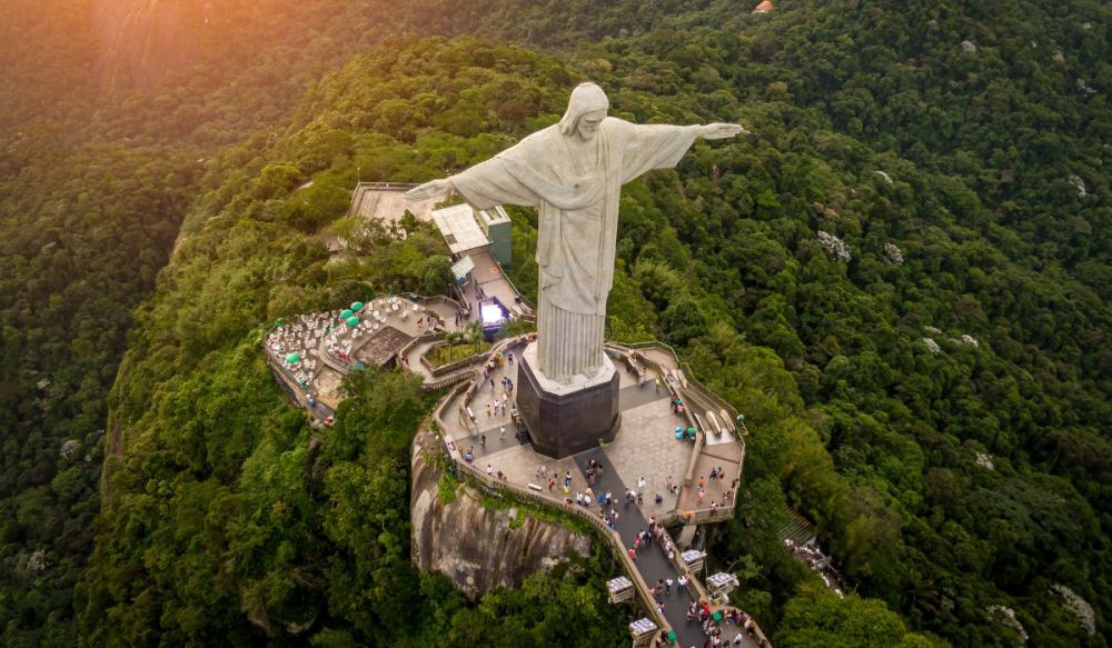 Cristo Redentor, estatua situada en Brasil