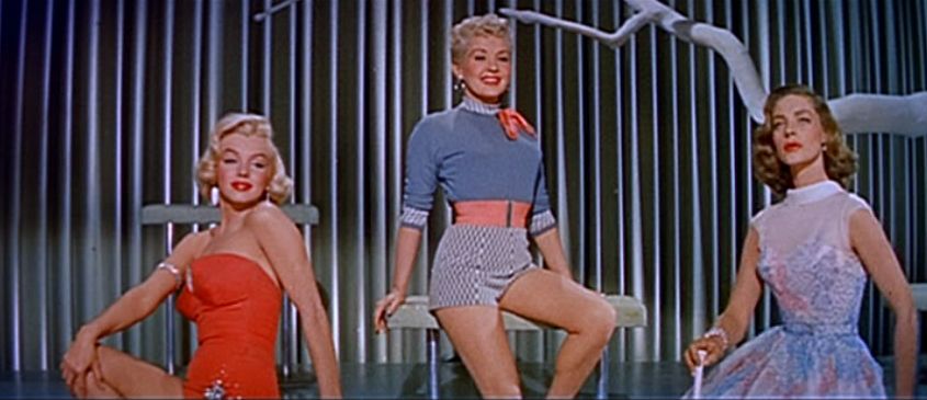 Marilyn Monroe, Betty Grabley y Lauren Bacall