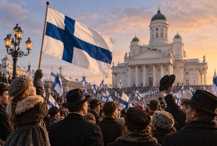 Finlandia declara su independencia de Rusia en 1917