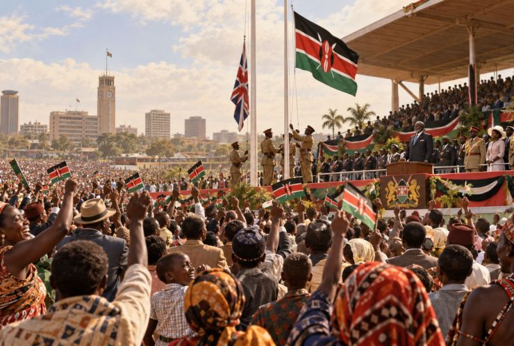 Kenia consigue su independencia del Reino Unido