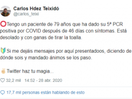 La iniciativa de un médico para animar a un paciente con coronavirus