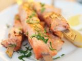 Brocheta de salmón