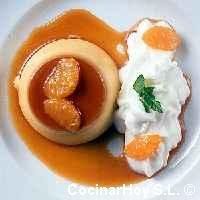 Flan de mandarina