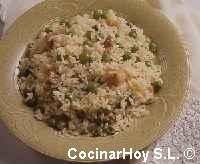 Arroz con guisantes