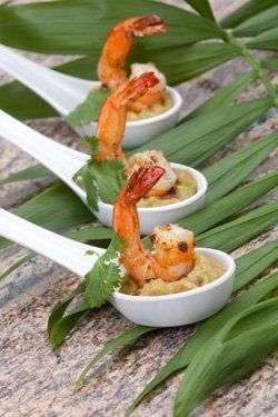 Gambas con guacamole