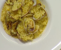 Receta: arroz caldoso con almejas