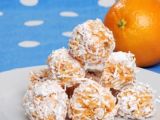 Bolitas crujientes de naranja con coco