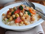 Ensalada de arroz con garbanzos