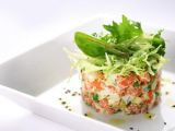 Ensaladilla con salmón y caviar rojo