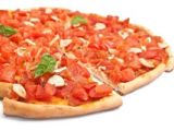 Pizza de tomate y ajo