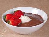 Mousse de chocolate con fresas