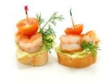 Canapés de gamba