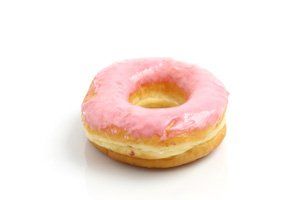 Donut casero de fresas