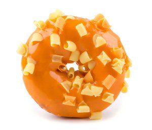 Donut casero de naranja