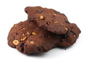 Galletas de chocolate con cacahuete