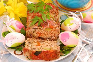 Pudin de ternera y verduras al horno