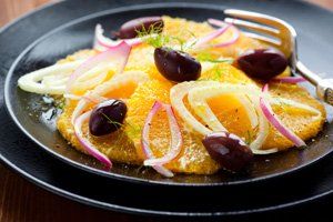 Ensalada de naranja con cebolla