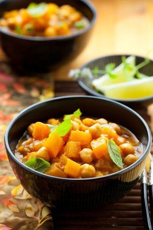 Garbanzos con calabaza