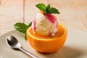 Helado de naranja