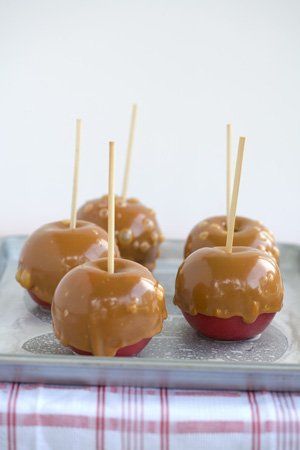 Manzanas caramelizadas de toffee